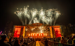 Perry stage at its full glory at Lollapalooza India 2024 co produced and promoted by BookMyShow Live