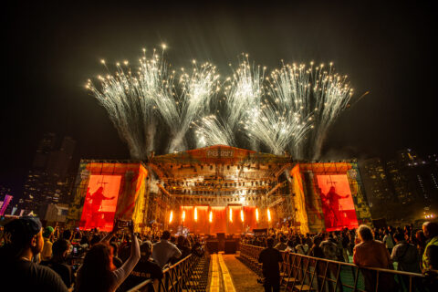 Perry stage at its full glory at Lollapalooza India 2024 co produced and promoted by BookMyShow Live