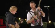 Ed Sheeran and Chris Martin