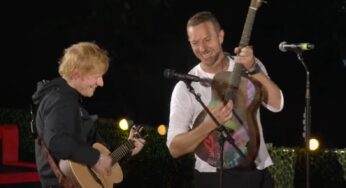 See Chris Martin and Ed Sheeran Play Surprise Set Together at Global Citizen