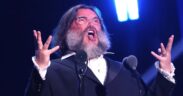 Jack Black speaks onstage during the 2024 Rock & Roll Hall Of Fame