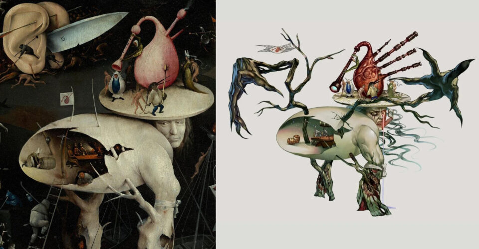 Monster art inspired by the Garden of Earthly Delights, 