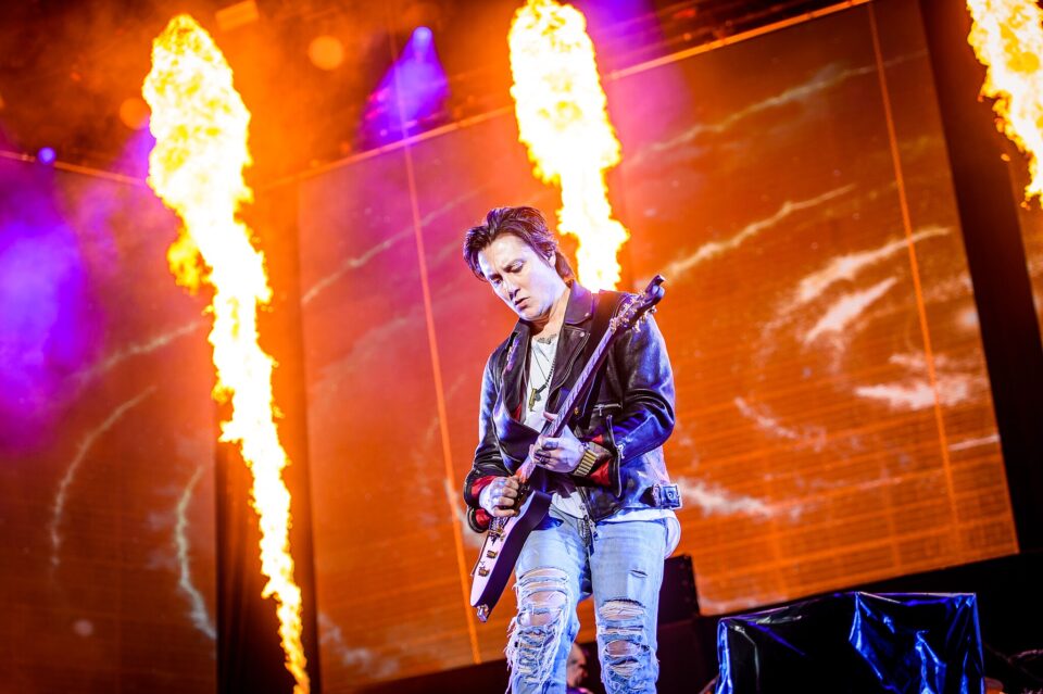 Synyster Gates live with Avenged Sevenfold at Rock Im Ring 2018 in Germany.