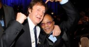 Paul McCartney and Quincy Jones at a 2009 Grammy event honoring Clive Davis