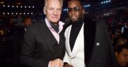 Sting and Sean "Diddy" Combs attend the Grammy Awards at Madison Square Garden in New York City