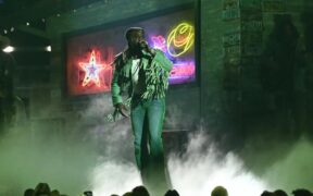 Shaboozey performs at the 2024 CMA Awards