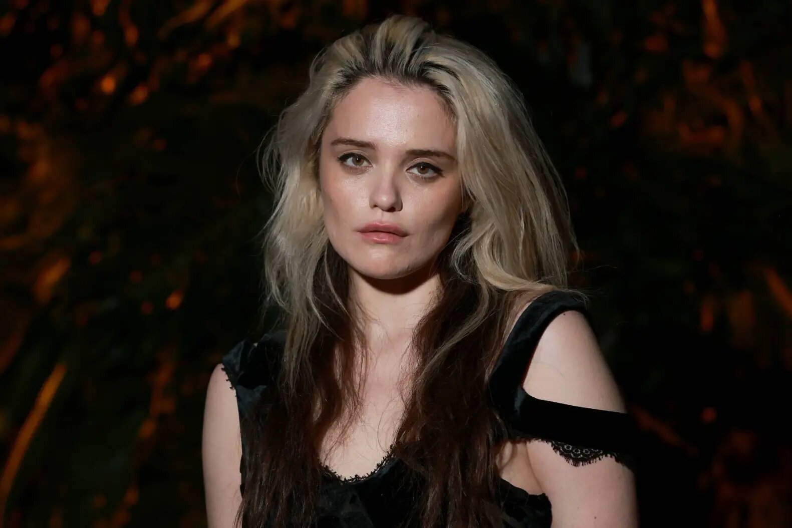 Sky Ferreira attends the Roberto Cavalli fashion show during the Milan Fashion Week Womenswear Spring/Summer 2024 in Milan, Italy