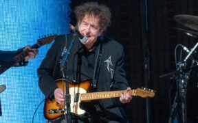 Dylan performs in concert during Farm Aid in Noblesville, Indiana