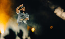 Russ performs on stage at MDLBEAST Soundstorm 2024 festival in Riyadh, Saudi Arabia.