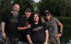 Members of German metal band Tankard