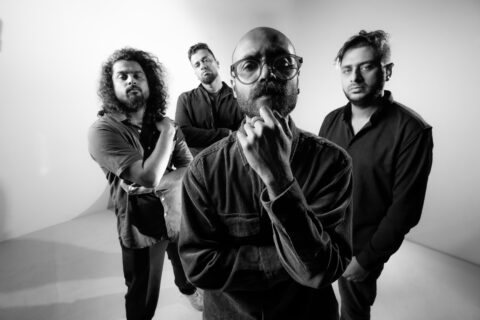 Members of Kerala rock band Floet pose