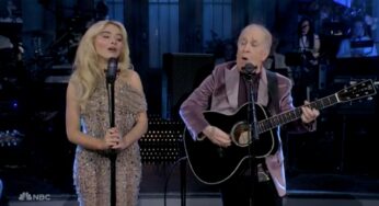 Sabrina Carpenter, Paul Simon Perform Tender ‘Homeward Bound’ to Open ‘SNL50’