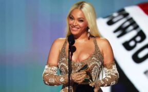 Beyoncé accepts the Album of the Year award for "COWBOY CARTER" onstage during the 67th Annual GRAMMY Awards at Crypto.com Arena in Los Angeles, California