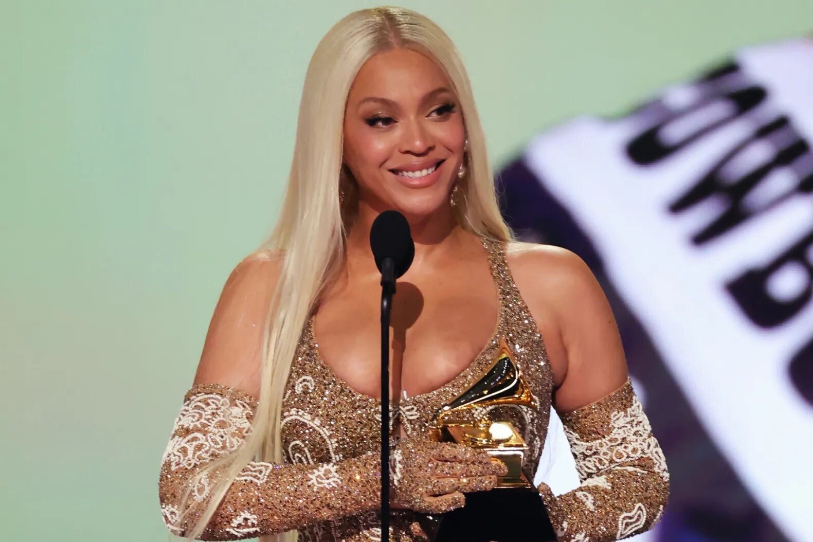 Beyoncé accepts the Best Country Album award for "COWBOY CARTER" onstage during the 67th Annual GRAMMY Awards at Crypto.com Arena in Los Angeles, California