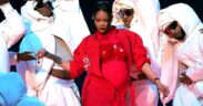 Rihanna performs during Apple Music Super Bowl LVII Halftime Show at State Farm Stadium