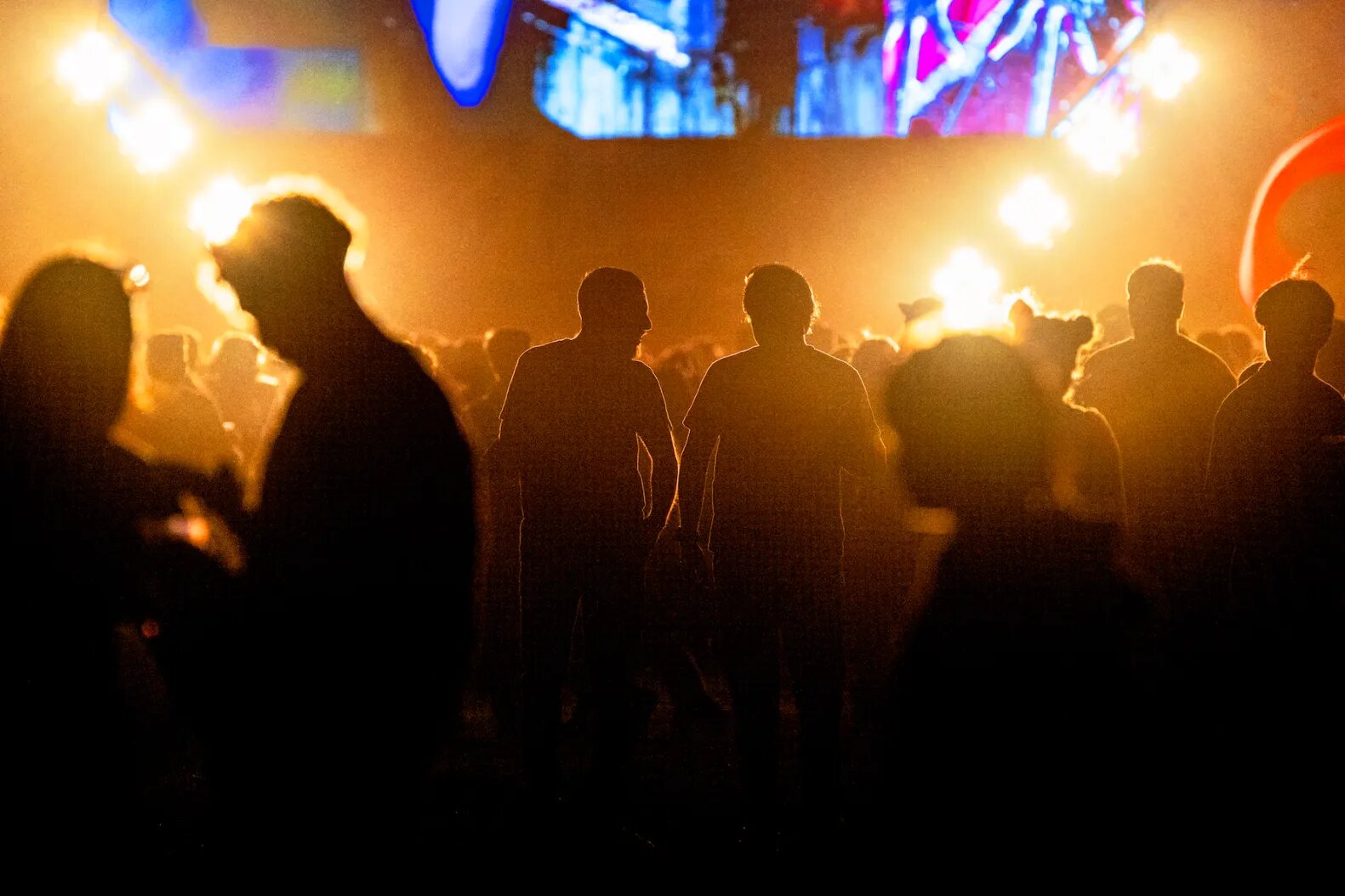 Festival goers attend the annual Axe Ceremonia music festival in Mexico City