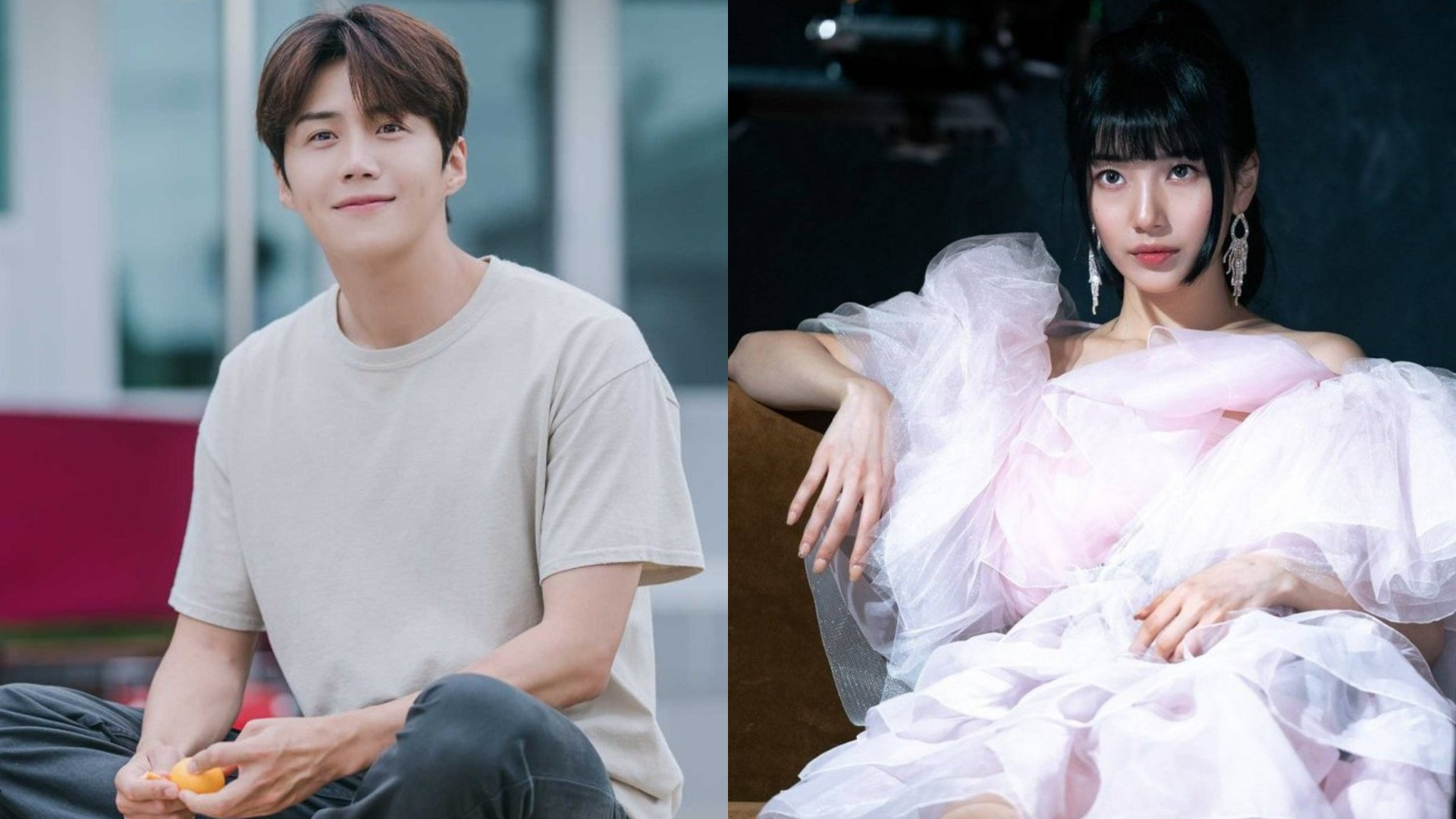 Kim Seon-ho and Bae Suzy photo collage