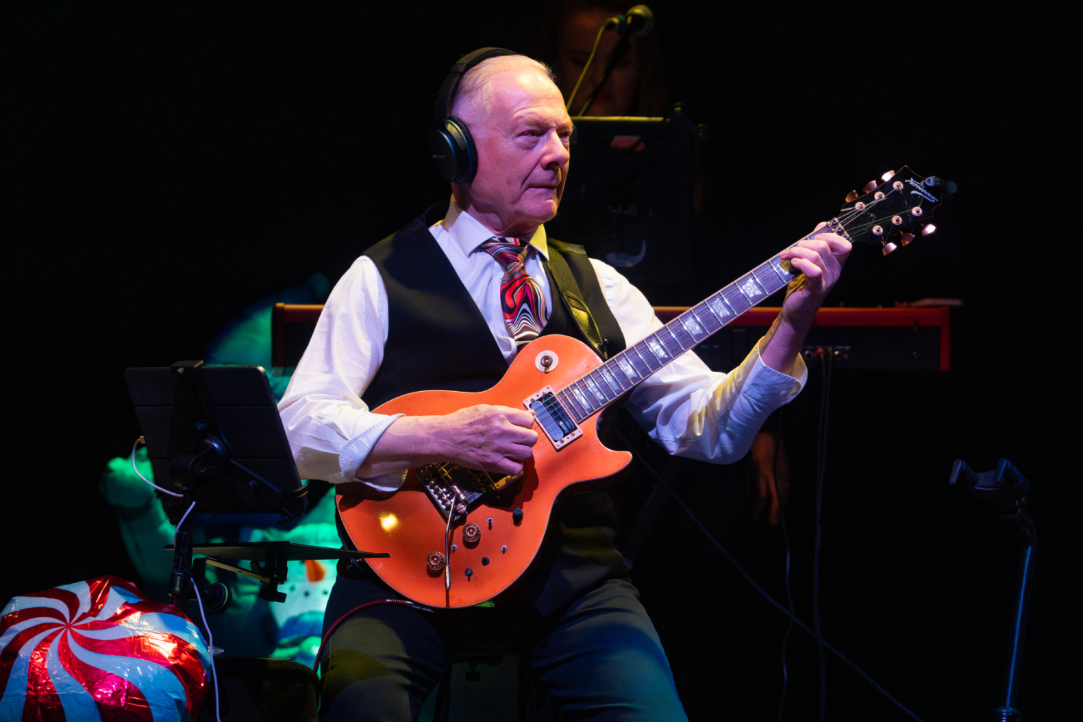 Robert Fripp performing in London in December 2024