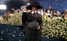 Rihanna attends the 2025 Met Gala