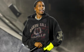 Travis Scott performs at the 2025 Lyrical Lemonade Summer Smash