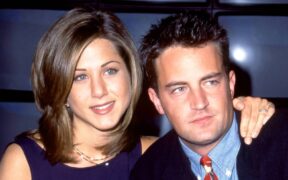 Jennifer Aniston and Matthew Perry attend the 1995 NBC Fall Preview at the Lincoln Center in Newyork