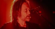 Thom Yorke, frontman of Radiohead, pictured during a live 2025 performance in the U.K