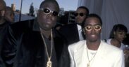 Christopher "Notorious B.I.G." Wallace (left) and Sean "Diddy" Combs