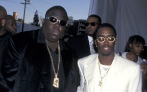 Christopher "Notorious B.I.G." Wallace (left) and Sean "Diddy" Combs