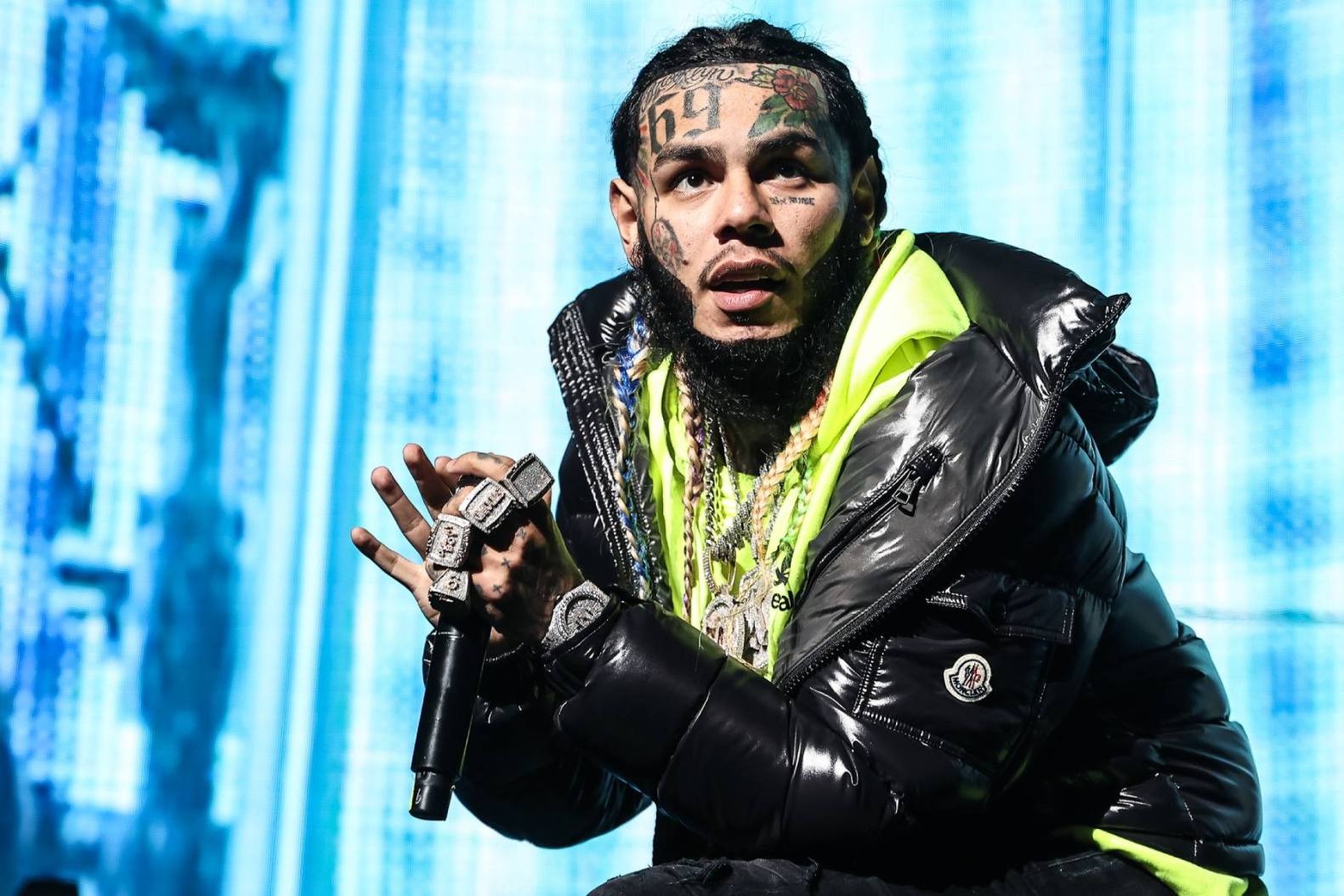Tekashi 6ix9ine performs at FTX Arena in Miami, FL.